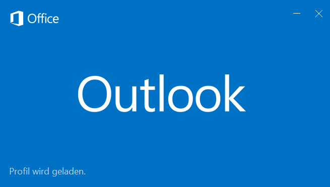 1. Starten Sie Outlook 2016