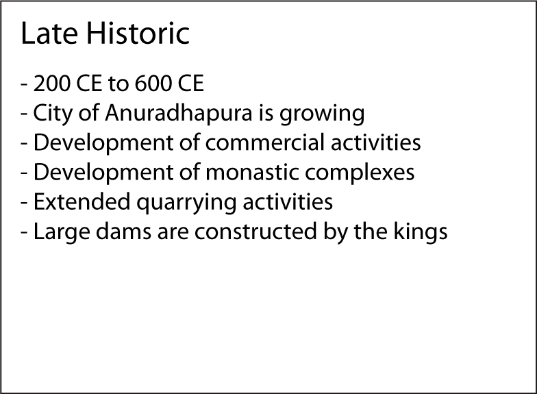Late Historic factsheet