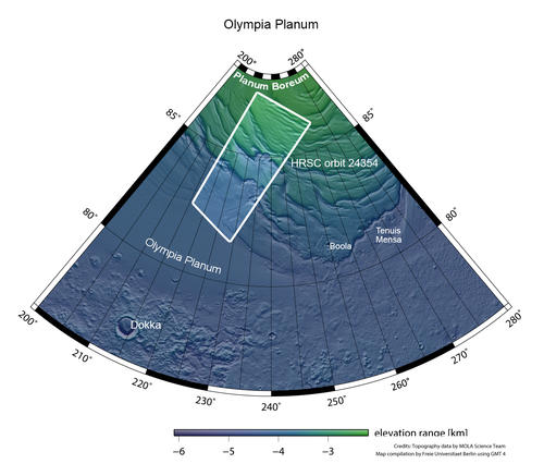 Olympia Planum - Context Map