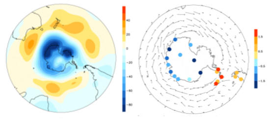 Observed changes in 500 hPa geopotential height