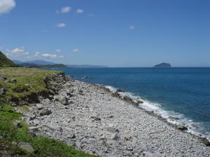 The exposed beach on the resulted from decreasing sea level, Northeastern coast, Taiwan