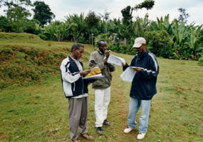 Mapping of several characteristics of the Gina River catchment, Ethiopie during a field seminar 2003