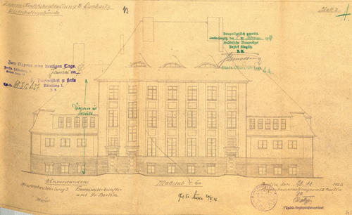 Haus C (Wirtschaftsgebäude) Frontansicht 1913