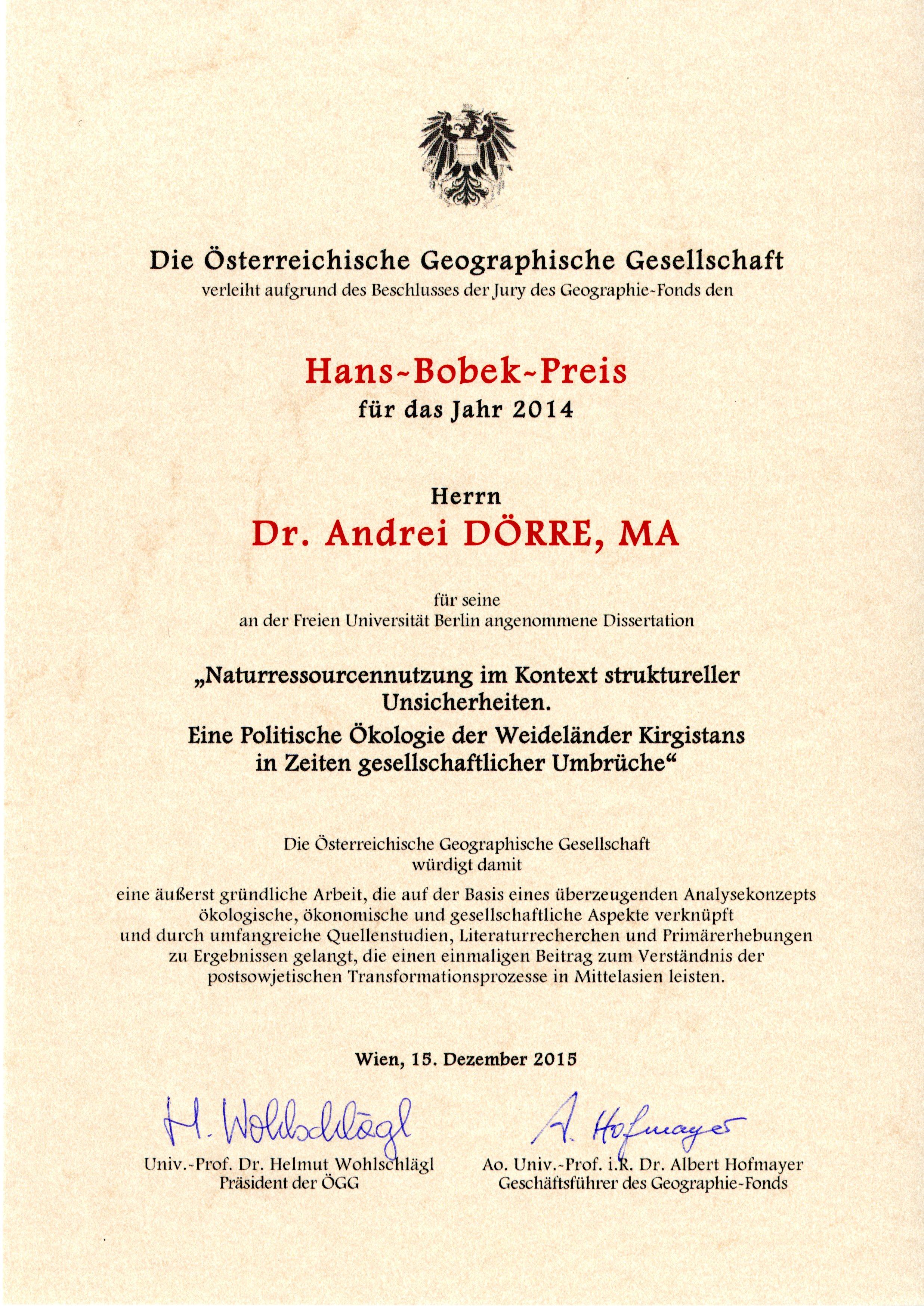 Dissertation Entwicklungszusammenarbeit