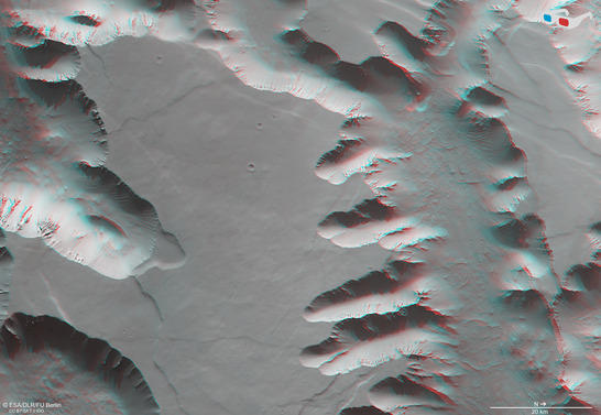Noctis Labyrinthus anaglyph