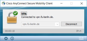 Cisco AnyConnect Client verbunden