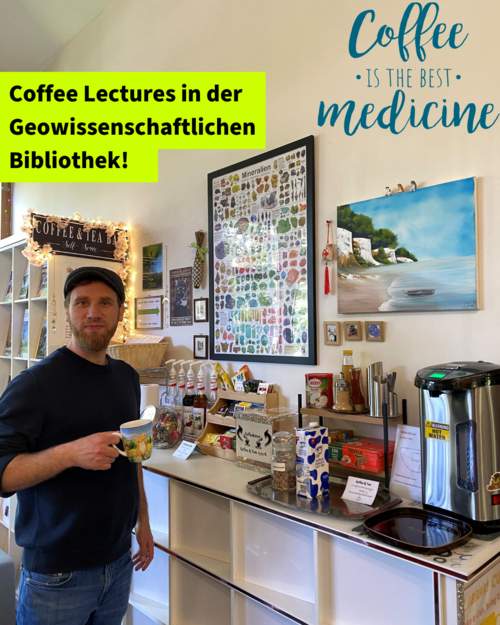 Coffee bar in the Earth Sciences Library