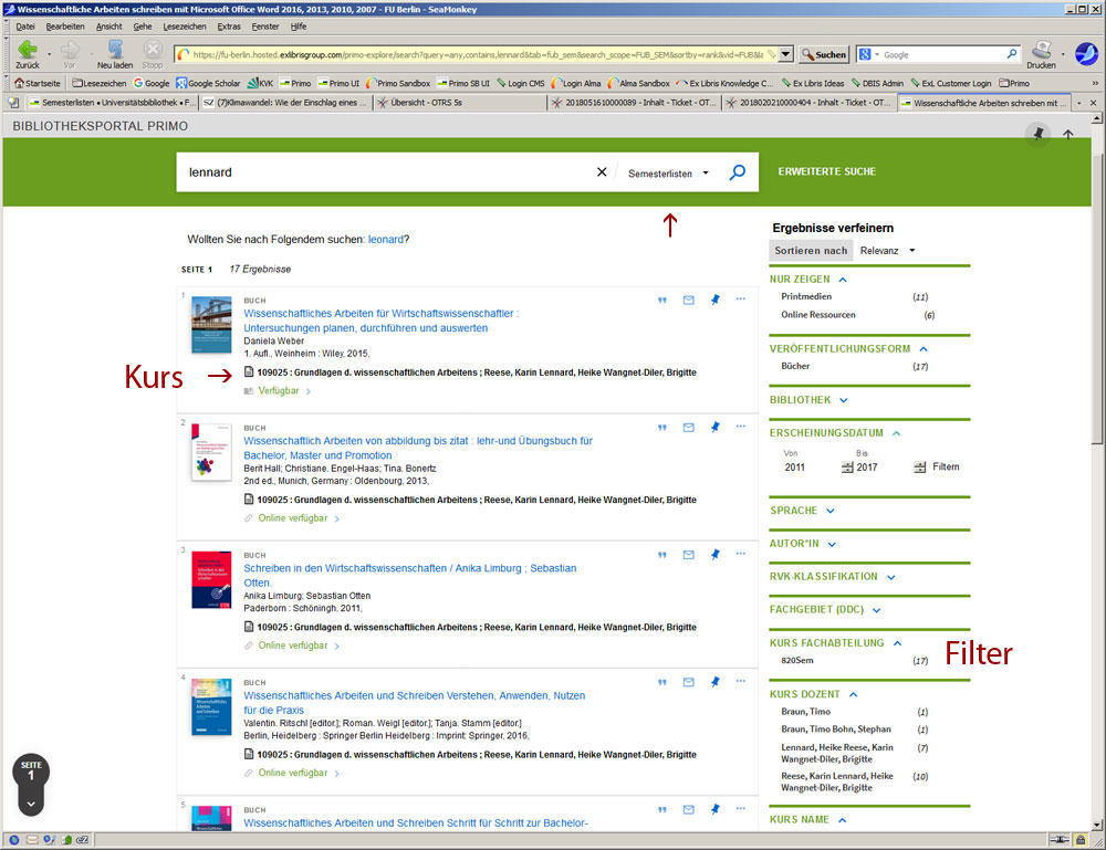 semesterliste