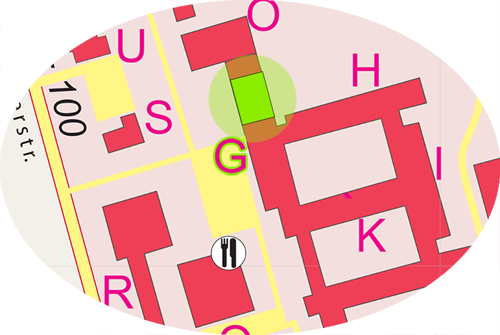 Location of the Earth Sciences Library on the GeoCampus Lankwitz.