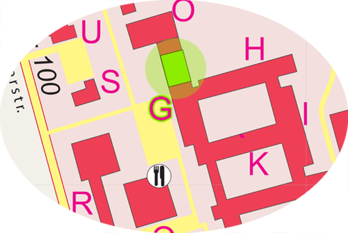 Location of the Earth Sciences Library on the GeoCampus Lankwitz.