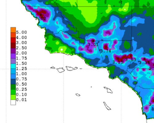 Rainfall map