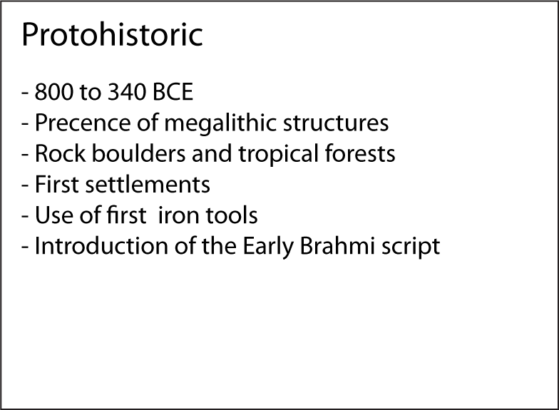Protohistoric factsheet