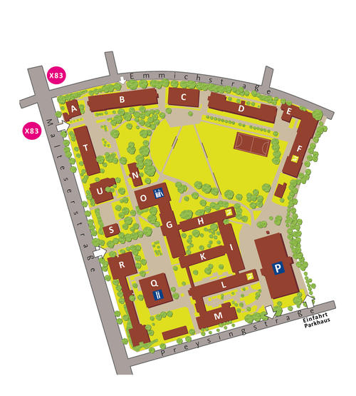 Lageplan Geo-Campus Lankwitz 