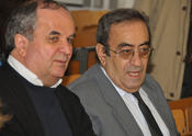 Dr. F. Farhoudi (Erlangen) und Dr. B. Senowbari-Daryan (Erlangen)