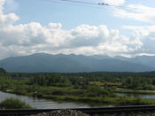 Blick auf das Hamar Daban-Gebirge