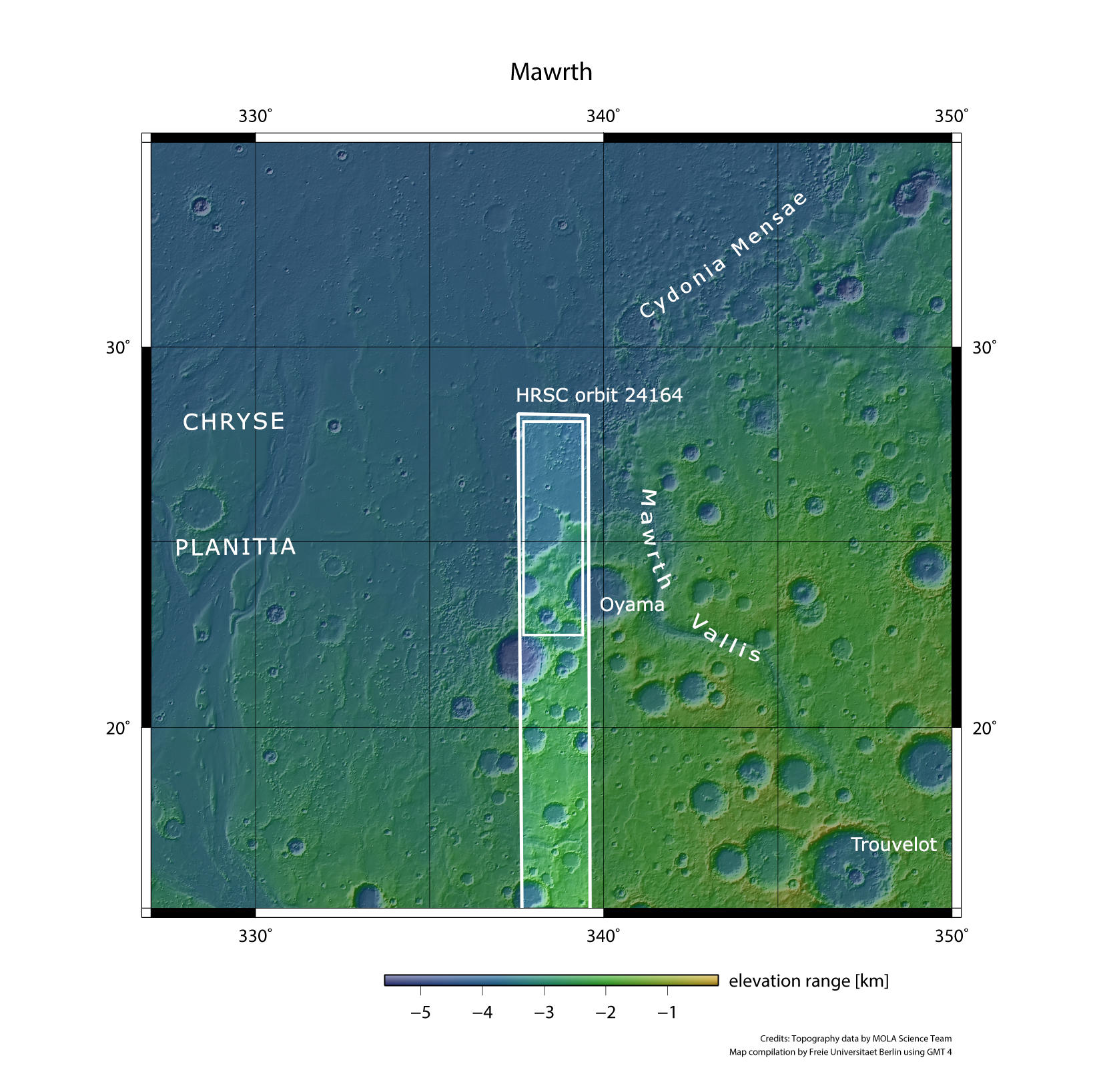 Mawrth Vallis - context map