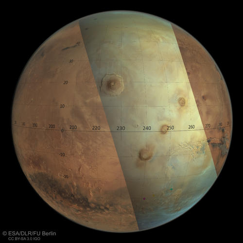 Orbit 25000 - HRSC-color Overview Map