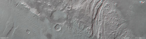 Acheron Fossae West - HRSC anaglyph