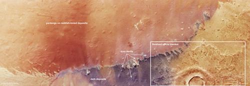 Arcadia Planitia - HRSC annotated