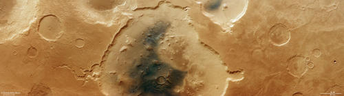 Deuteronilus Cavus - HRSC color image