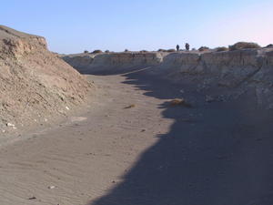 The river has become increasingly dry due to decrease in rainfall, Inner Mongolia