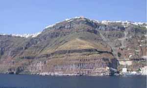Santorini Volcano (Greece), part of the Eurasian continental plate