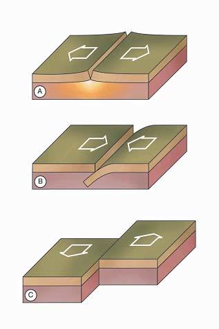 Different types of plate boundaries