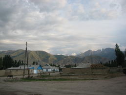 Kara-Suu and the headwater areas of the Ükök river in the background