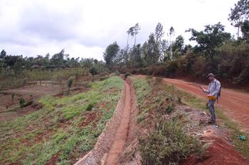 Master student of Freie Universität during field work in Kenya 2013