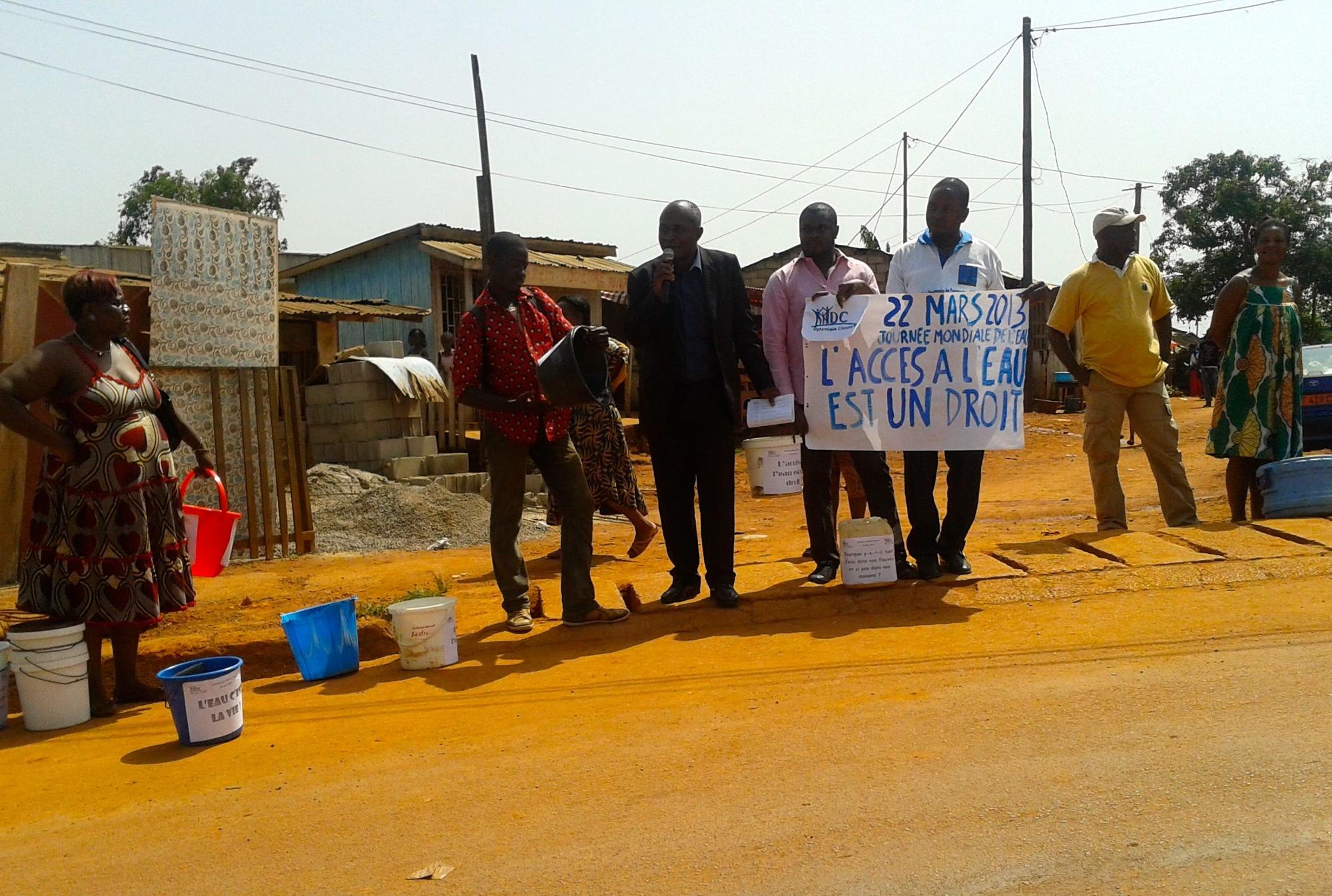 Meeting of civil society at the international water day 2013