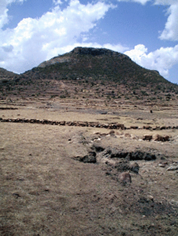 Stone bunds in the Mai-Negus watershed in Ethiopia