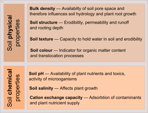 Physical and chemical properties of soil