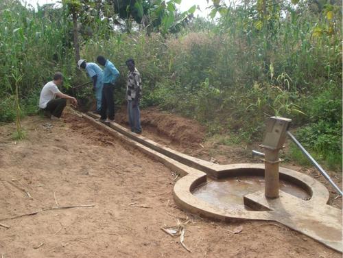 Shallow well in South Sudan