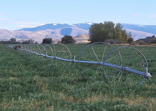 Side roll irrigation