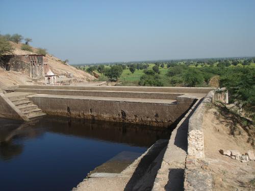 This water reservoir created by constructing a Dam is located on the route of Parikrama on the Northern side of the Hill (India)
