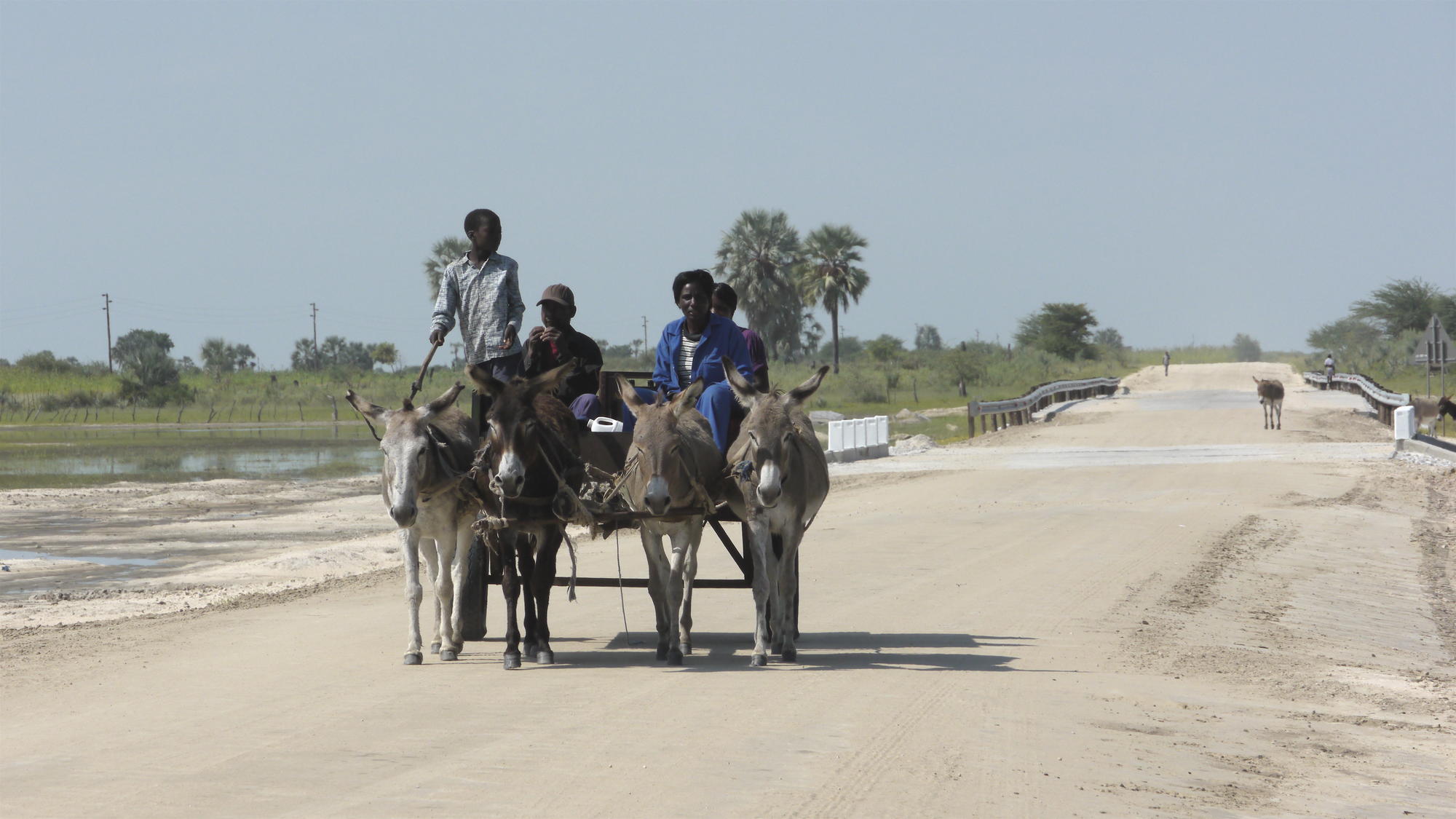 On the road in Northern Namibia