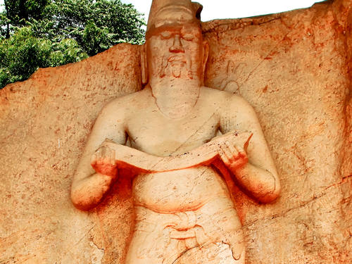 Ancient statue of king Parakramabahu (reign 1123 – 1186 CE)