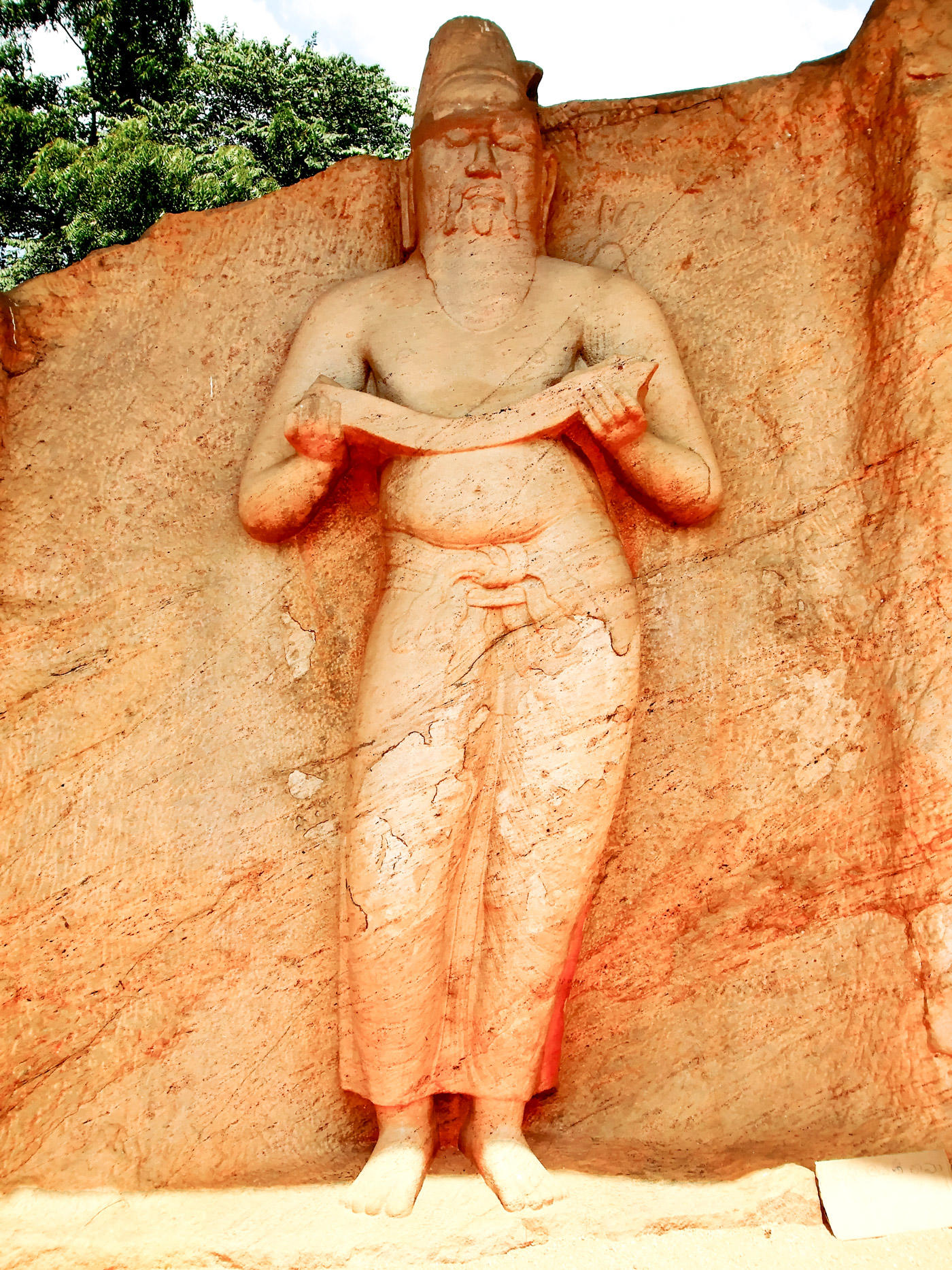 Ancient statue of king Parakramabahu (reign 1123 – 1186 CE)