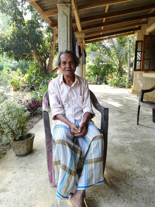 Experienced traditional farmer in Manawe village who reveled on indigenous knowledge