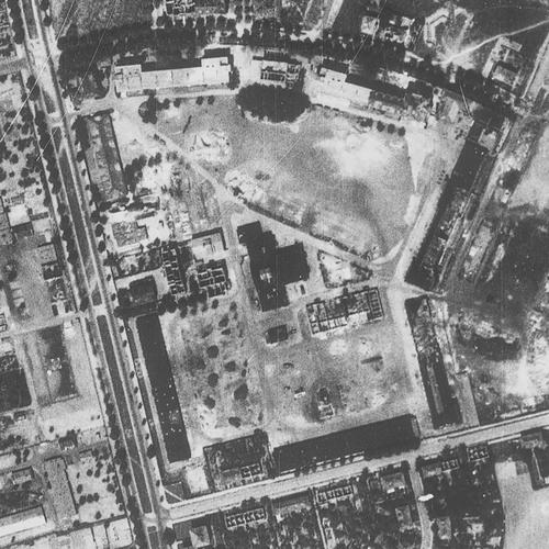 Luftbildaufnahme Kasernengelände (1944)