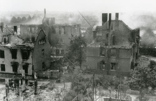 Zerstörung nach dem Bombenangriff vom 23.-24. August 1943