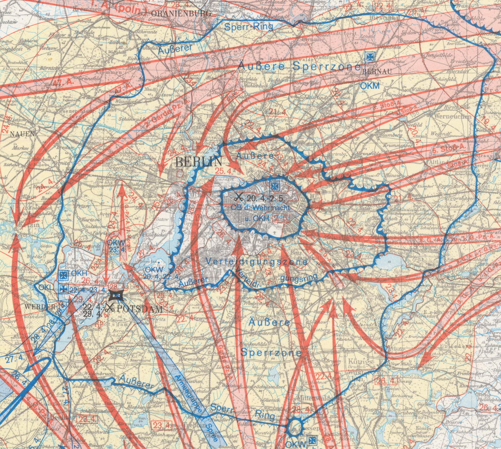 12a_Ausschnitt-Militärischer Zusammenbruch 1945 Brandenburg