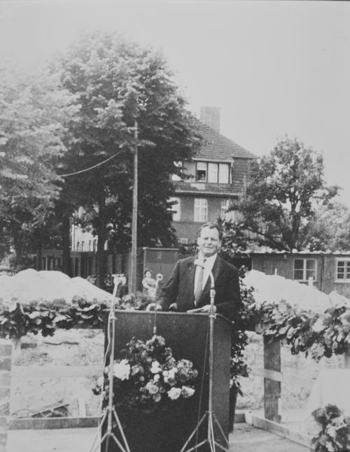 Grundsteinlegung - Ansprache des Bürgermeisters Willy Brandt (1960)