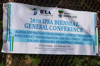 26th IPRA General Conference on ‘Agenda for Peace and Development’
