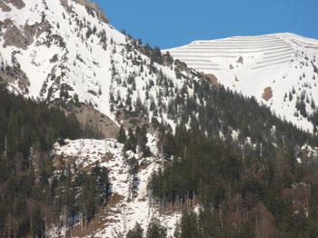 Lawinenverbauungen bei Oberstdorf