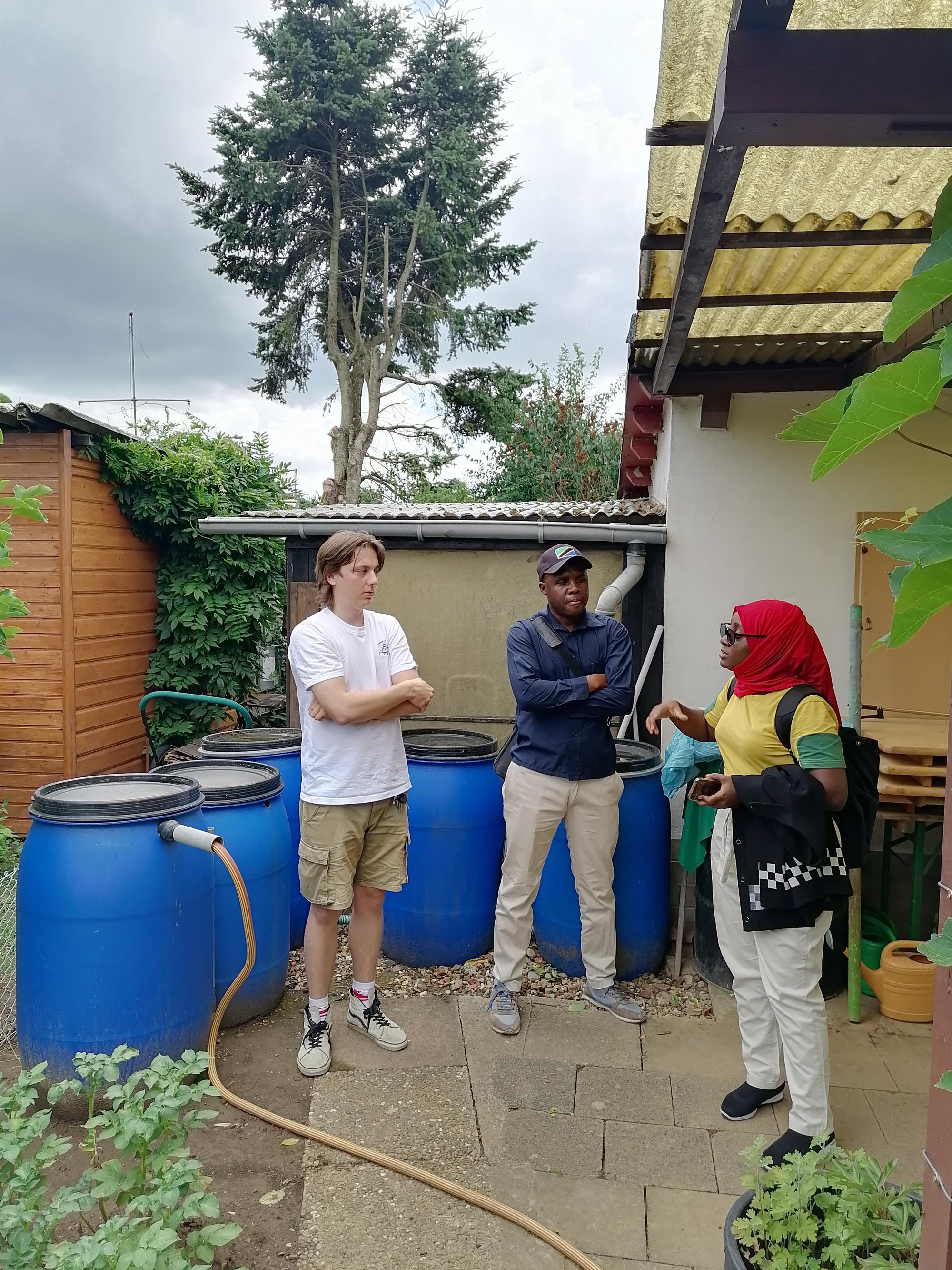 A conversation at our ovitrap laction in Himmelswiese.