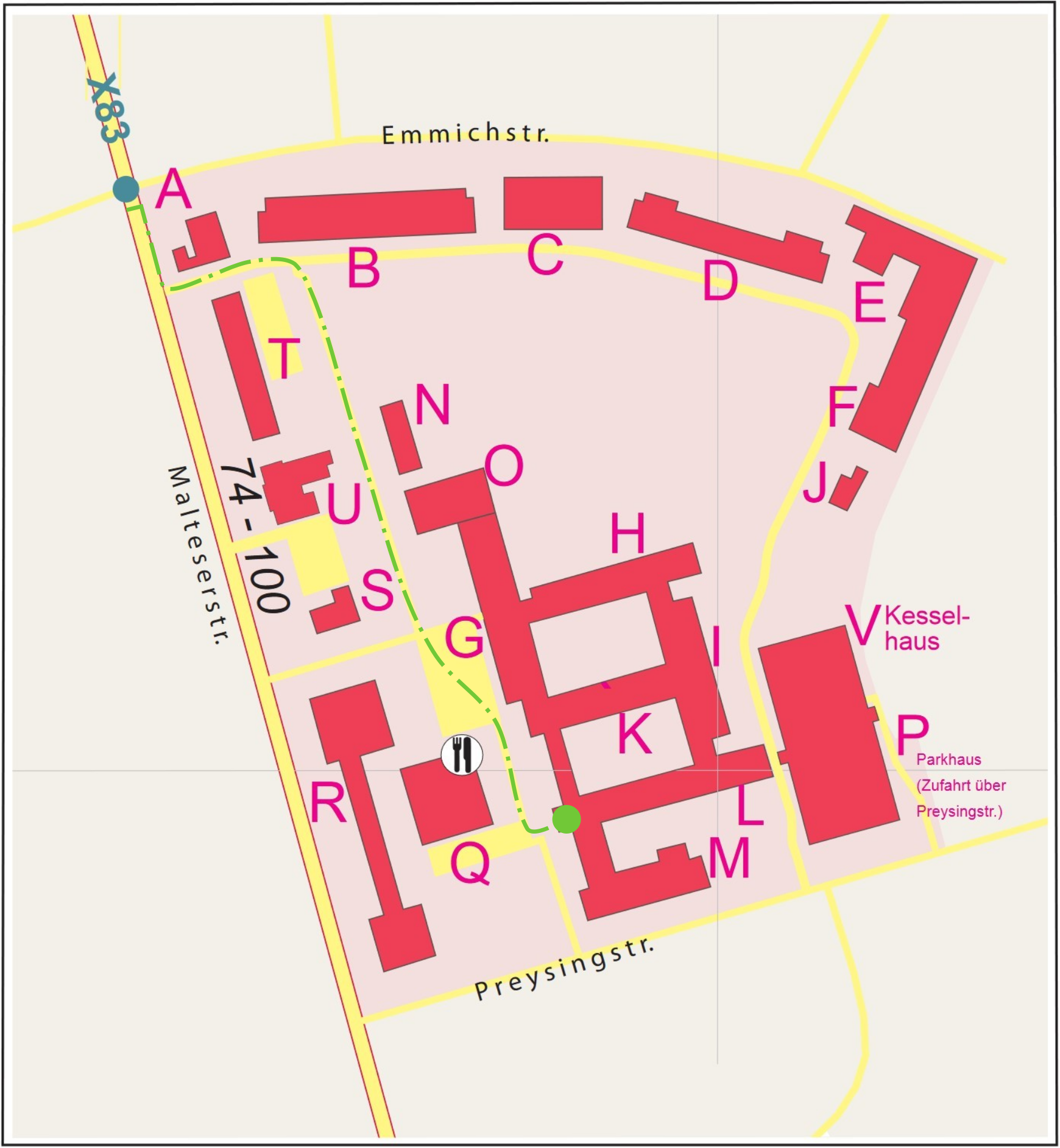 Lageplan Campus Lankwitz