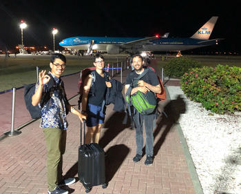 Departure after a successful field trip.