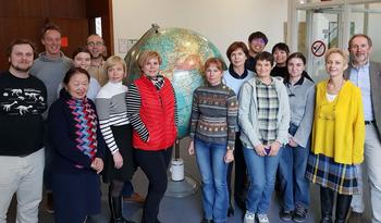 Bridging Eurasia 2020 Gruppenfoto im GeoCampus der Freien Universität Berlin