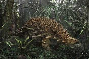 Die Hautfarbe des Borealopelta war möglicherweise braun bis rötlich